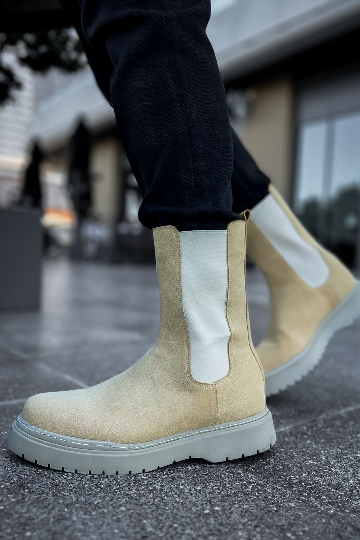 MN223 - SRT Alaska Süet Erkek Bot KUM - KUM - 43 Resim 2