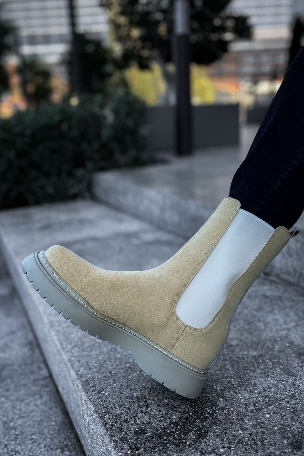 MN223 - SRT Alaska Süet Erkek Bot KUM - KUM - 43 Resim 3