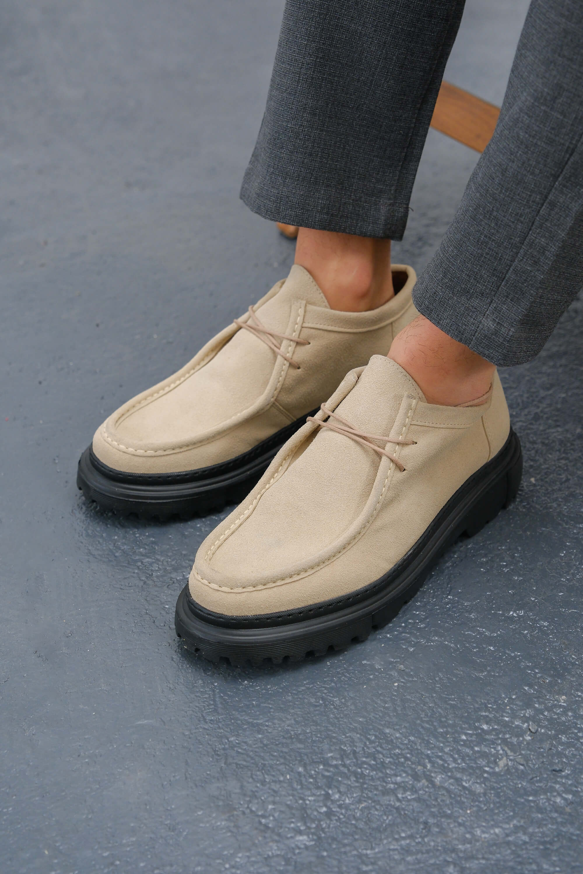 MN2404 - SST Castle Erkek Ayakkabı BEJ - BEJ - 40