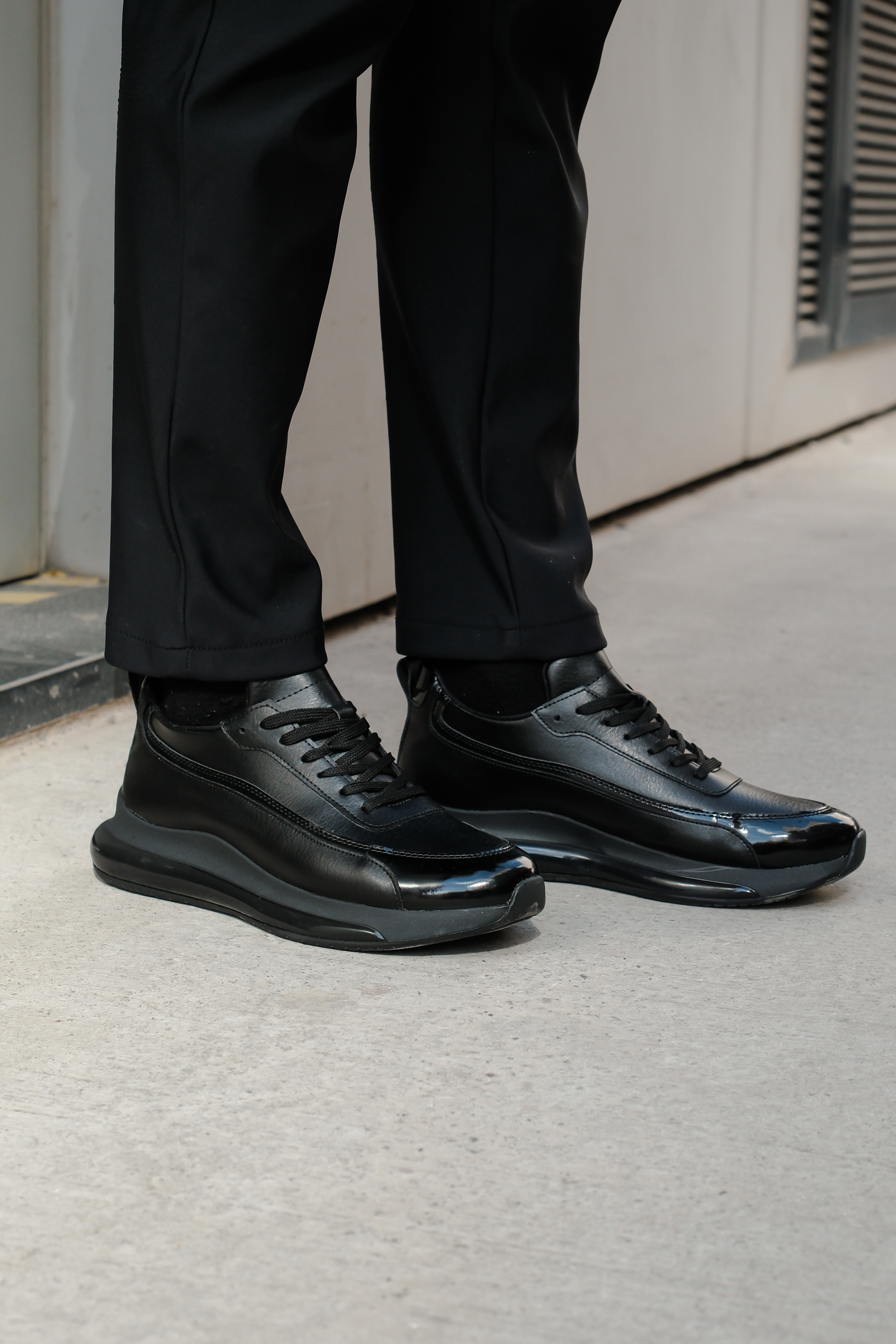 MN2419 - FST Erkek Ayakkabı SIYAH - SIYAH - 43 Resim 3