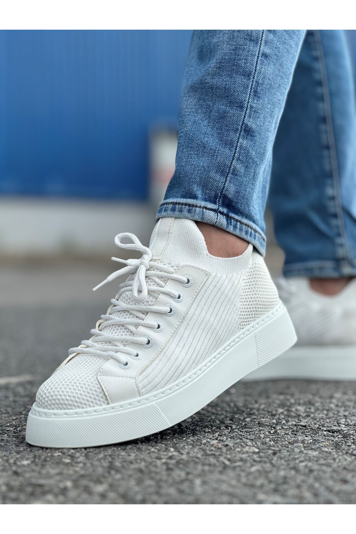MN2423 - TBT Erkek Ayakkabı BEYAZ - BEYAZ - 44 Resim 4