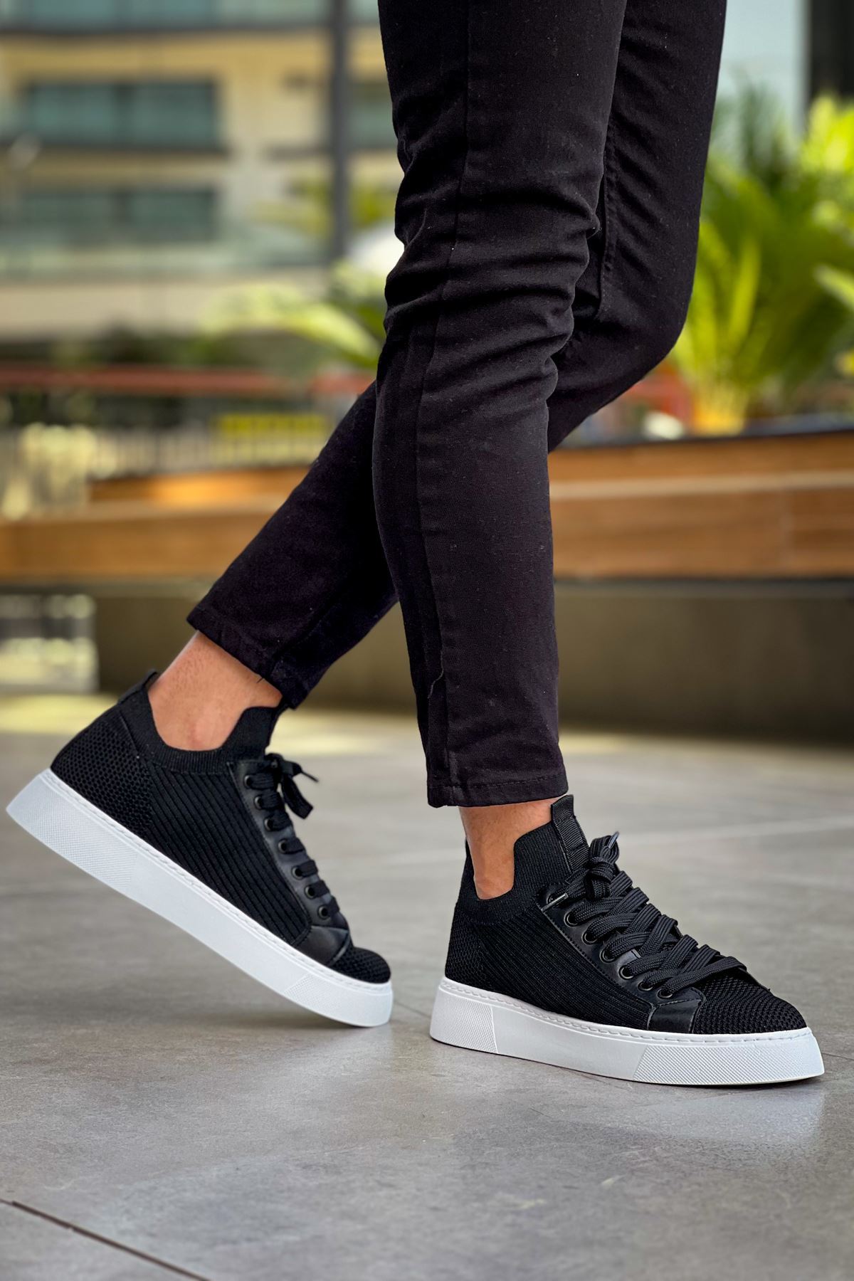 MN2423 - TBT Erkek Ayakkabı SIYAH - SIYAH - 39 Resim 2