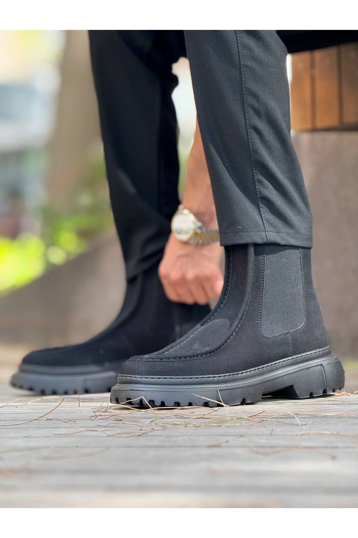 MN2433 - SST Erkek Bot SIYAH - SIYAH - 42 Resim 2