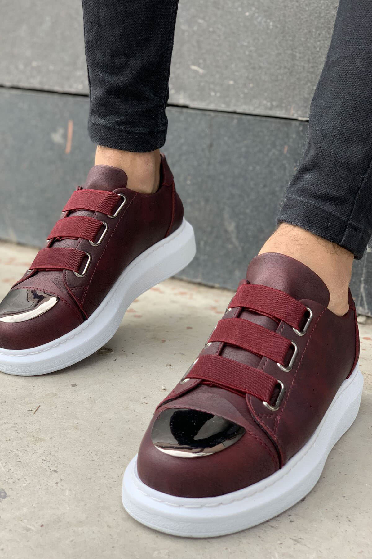 MN251 - CBT Mirror Erkek Ayakkabı BORDO - BORDO - 44 Resim 2