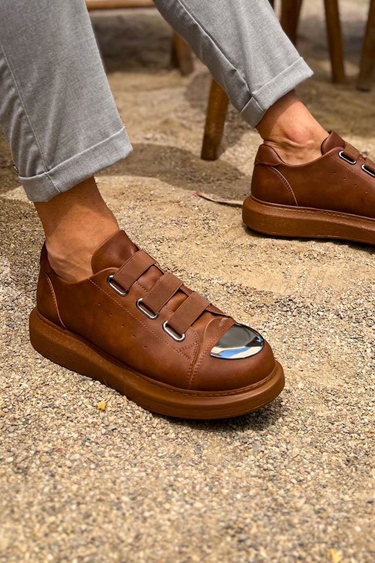 MN251 - CRT Mirror Erkek Ayakkabı TABA - TABA - 44