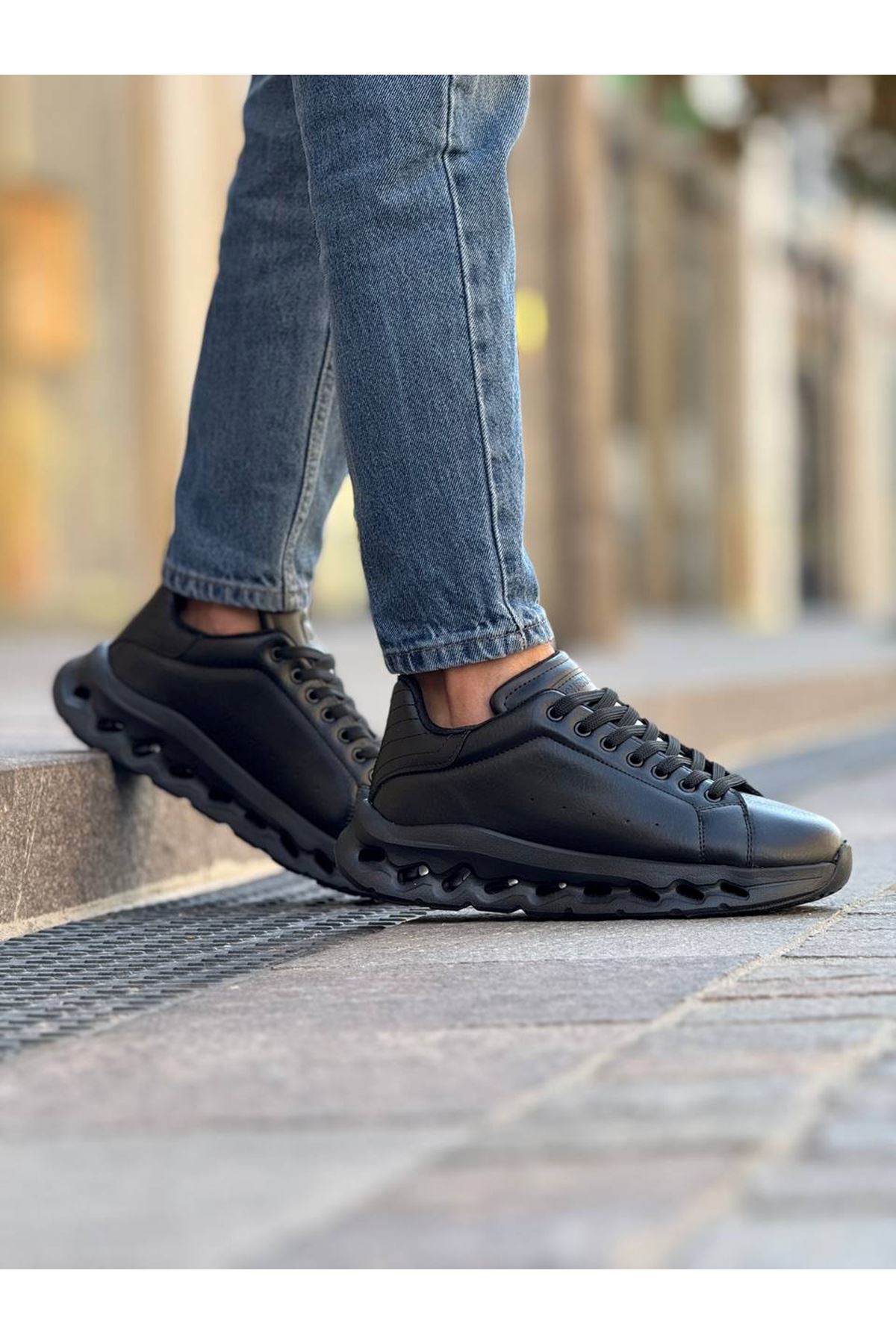 MN2533 - ST Erkek Ayakkabı SIYAH - SIYAH - 42