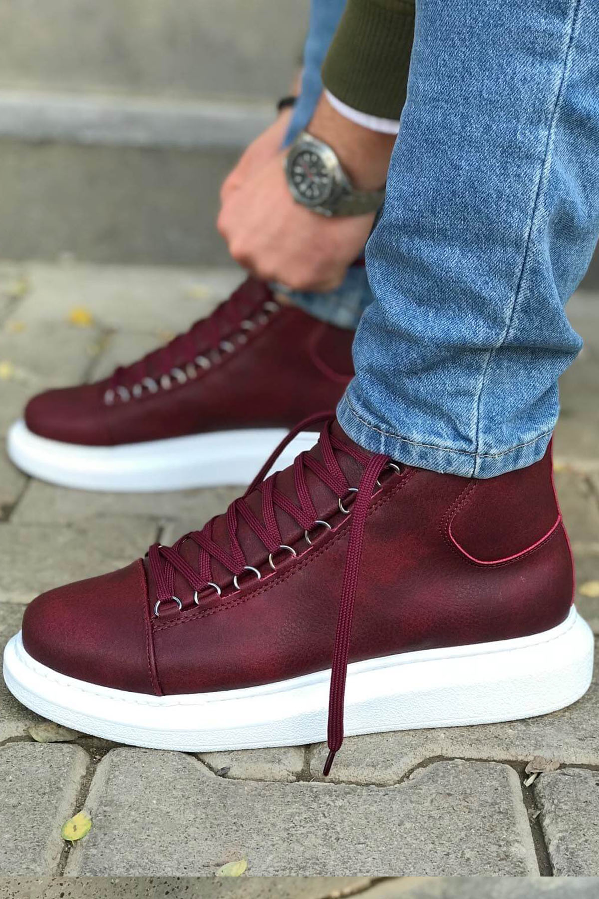 MN258 - CBT Roma Erkek Bot BORDO - BORDO - 36