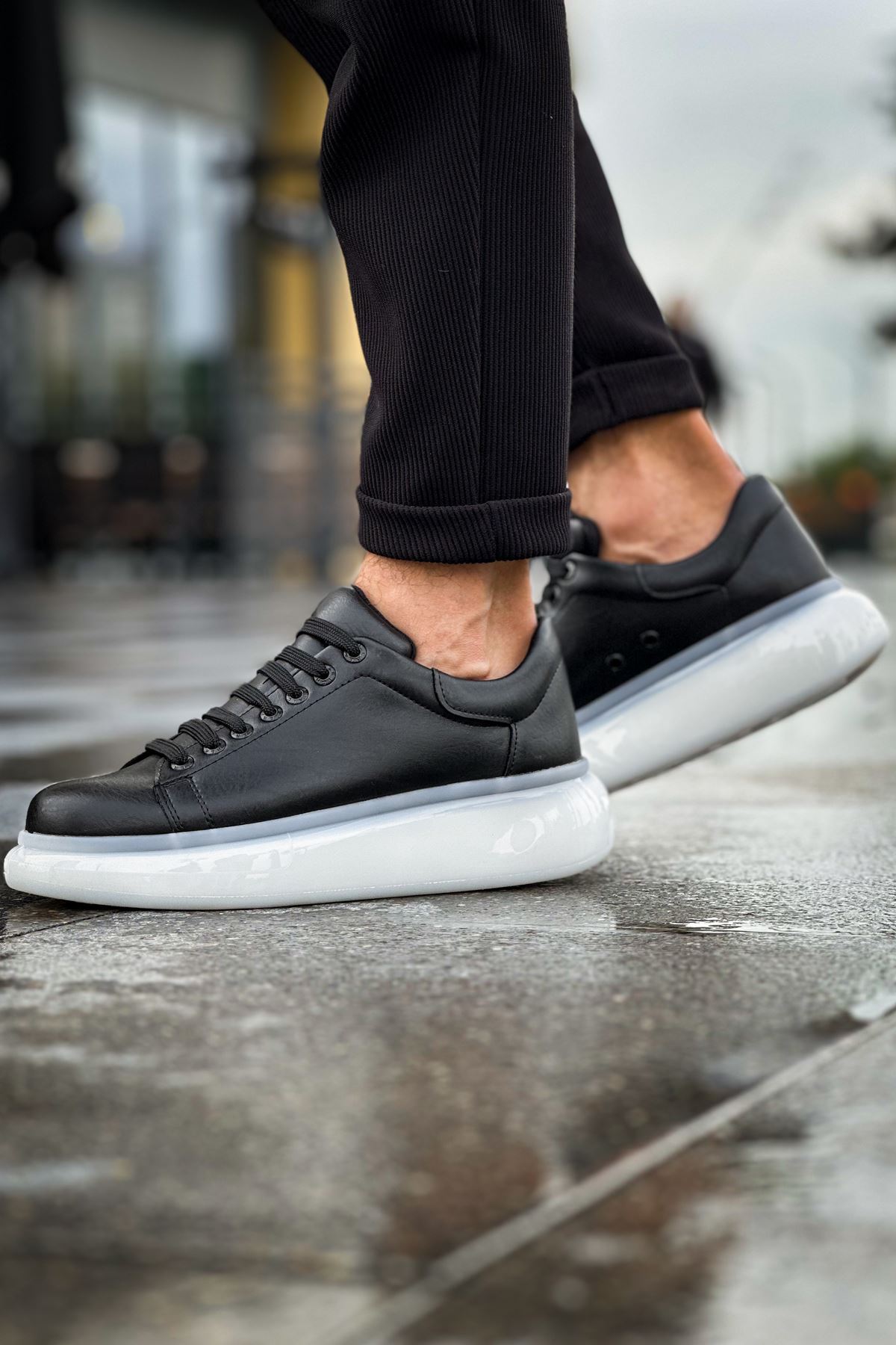 MN295 - CBT Sollıevo Erkek Ayakkabı SIYAH - SIYAH - 40 Resim 3