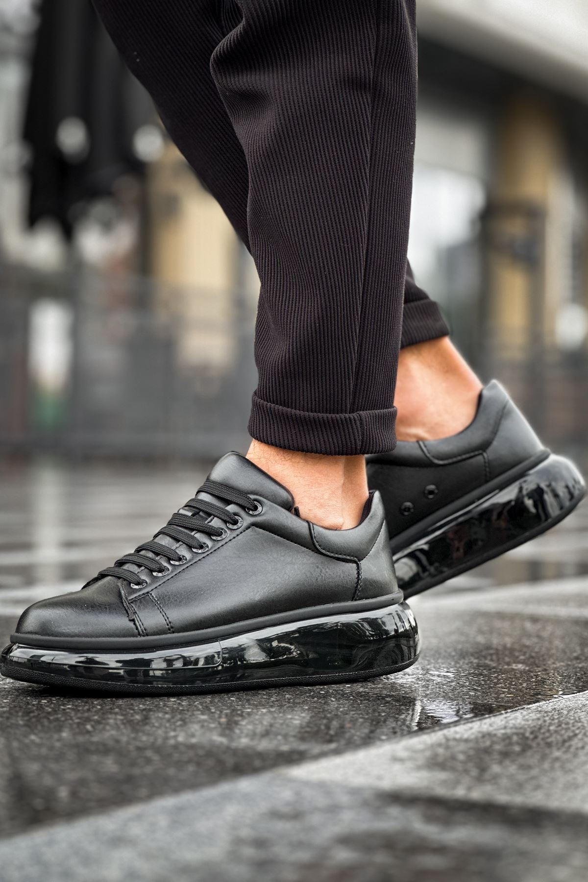 MN295 - CST Sollıevo Erkek Ayakkabı SIYAH - SIYAH - 42 Resim 3