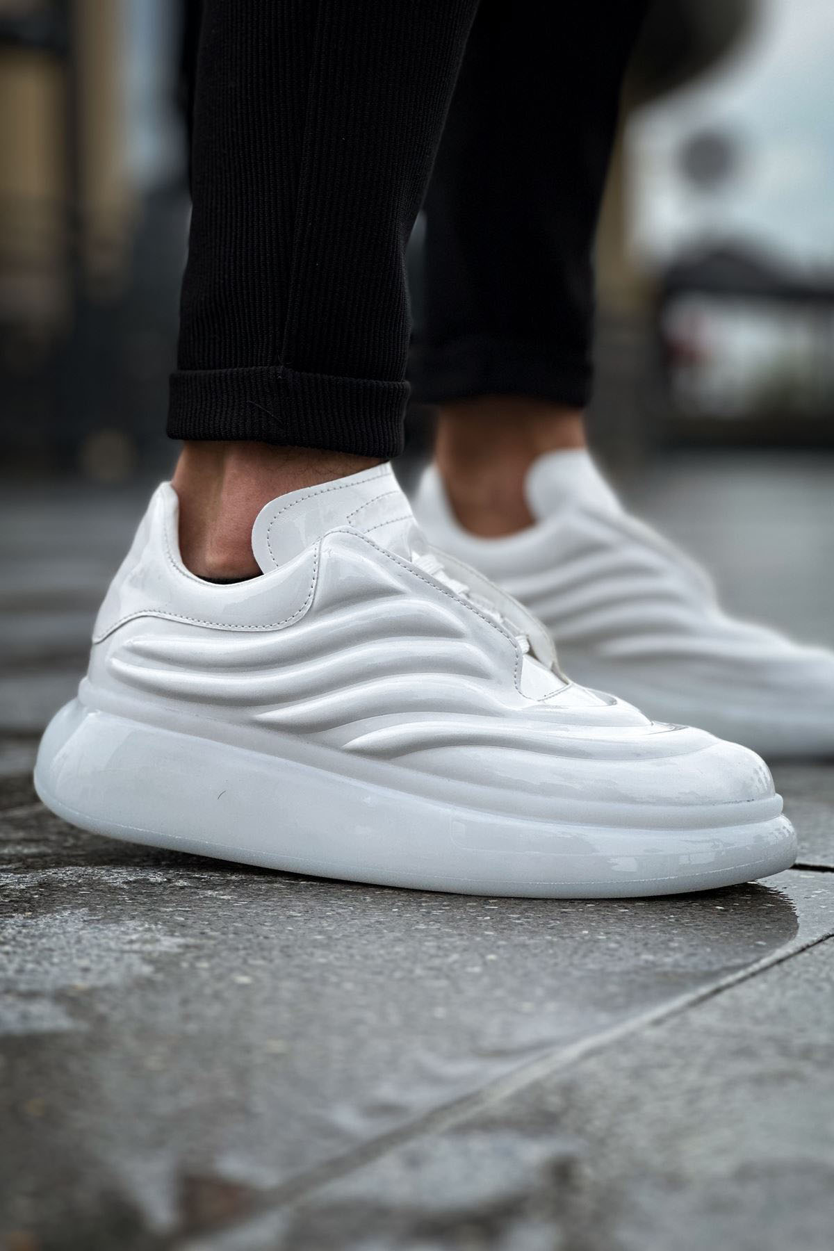 MN295 - RRT Sollıevo Erkek Ayakkabı BEYAZ - BEYAZ - 44 Resim 2