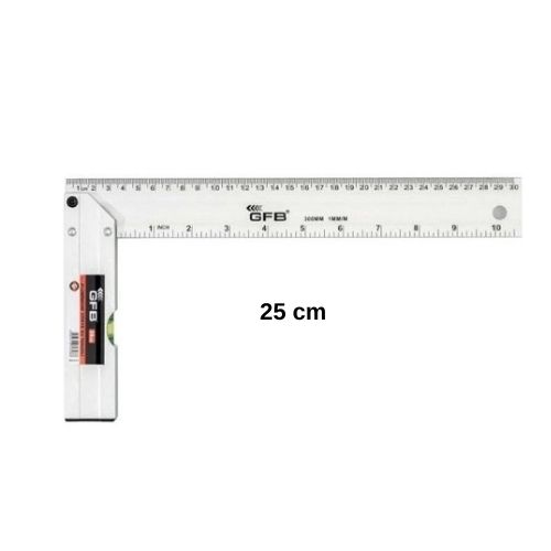 Aluminyum Gönye Su  Terazisi 25 cm (5550)