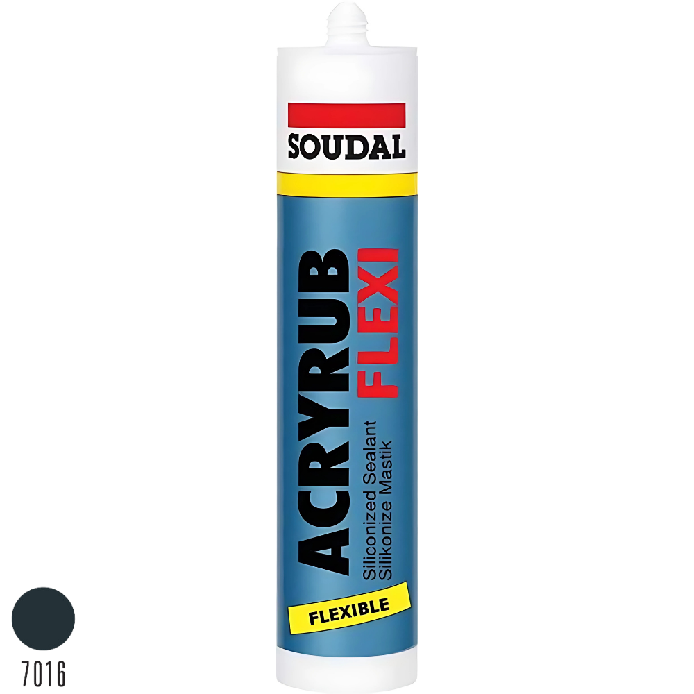 Soudal Acryrub Flexi Silikonize Mastik Antrasit Gri 310 ml 114306