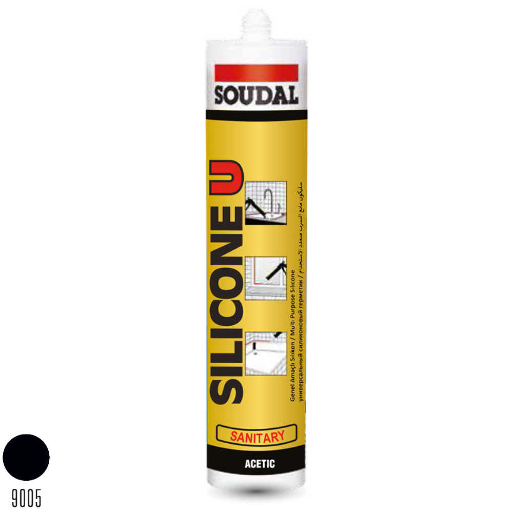 Soudal Silicone U  Siyah 280 gr 405023