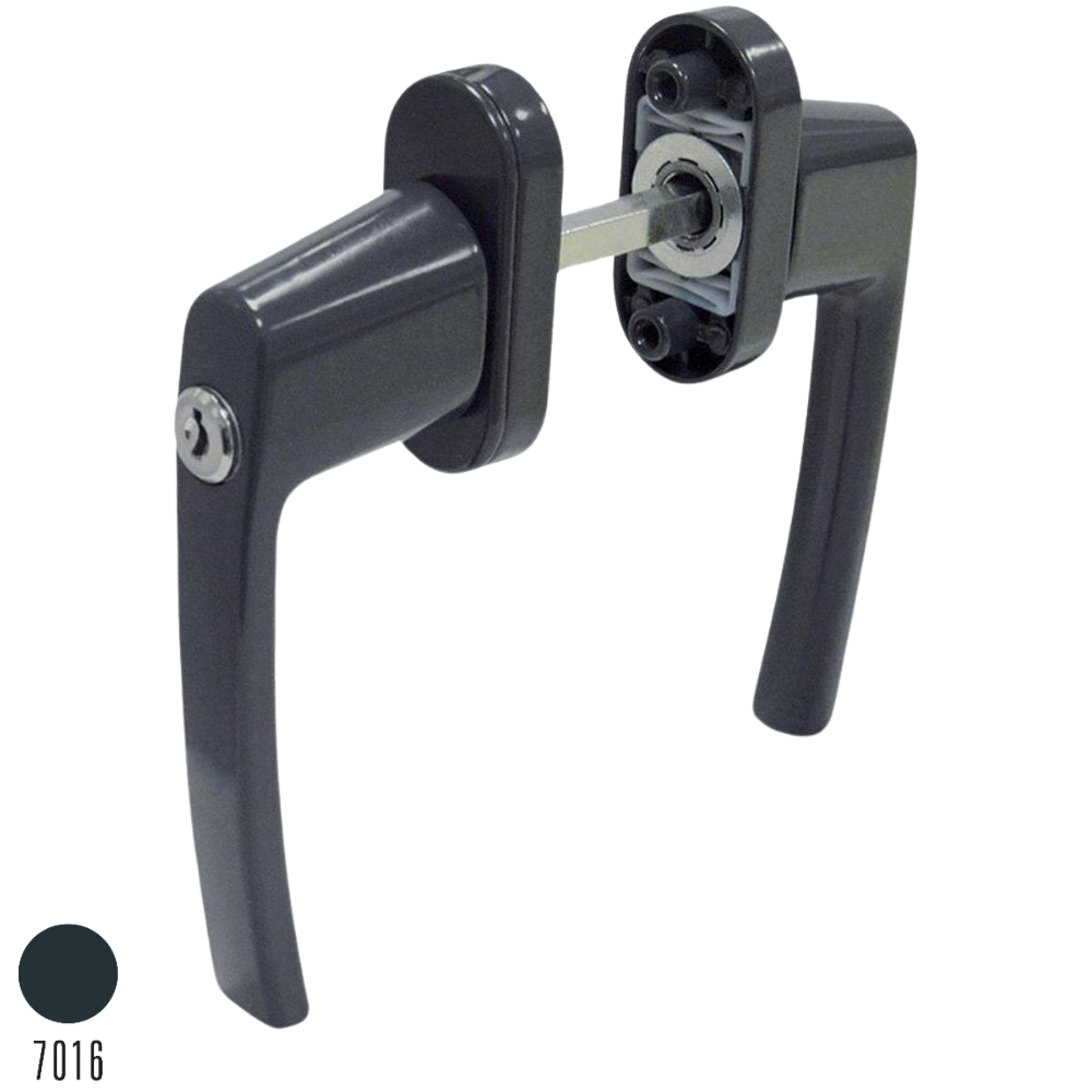 Std. Kilitli Pencere Kolu Çiftli  Antrasit