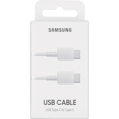 Samsung EP-DA705 Type-C To Type-C Data ve Şarj Kablo Beyaz Samsung Türkiye Garantili