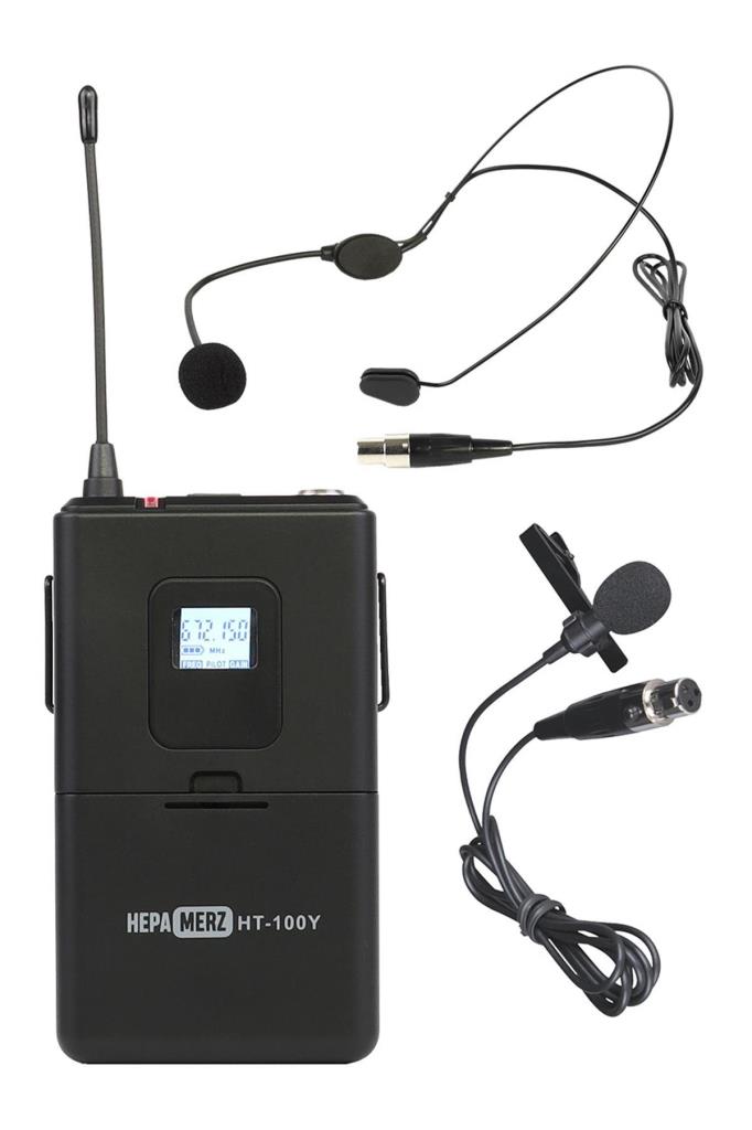 Hepa Merz HT-100Y Verici Kablosuz Yaka Mikrofonu Headset ile Birlikte ( Hm-444 ve HM-888 Alıcı İle Çalışabilir )