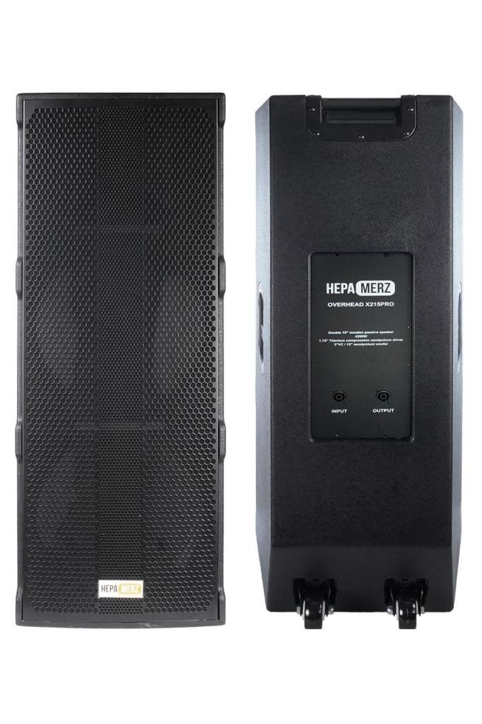 Hepa Merz Over Head X215 PRO-PP 4200W 2x15 İNÇ Yüksek Kaliteli Pasif Kule Kabin Hoparlör