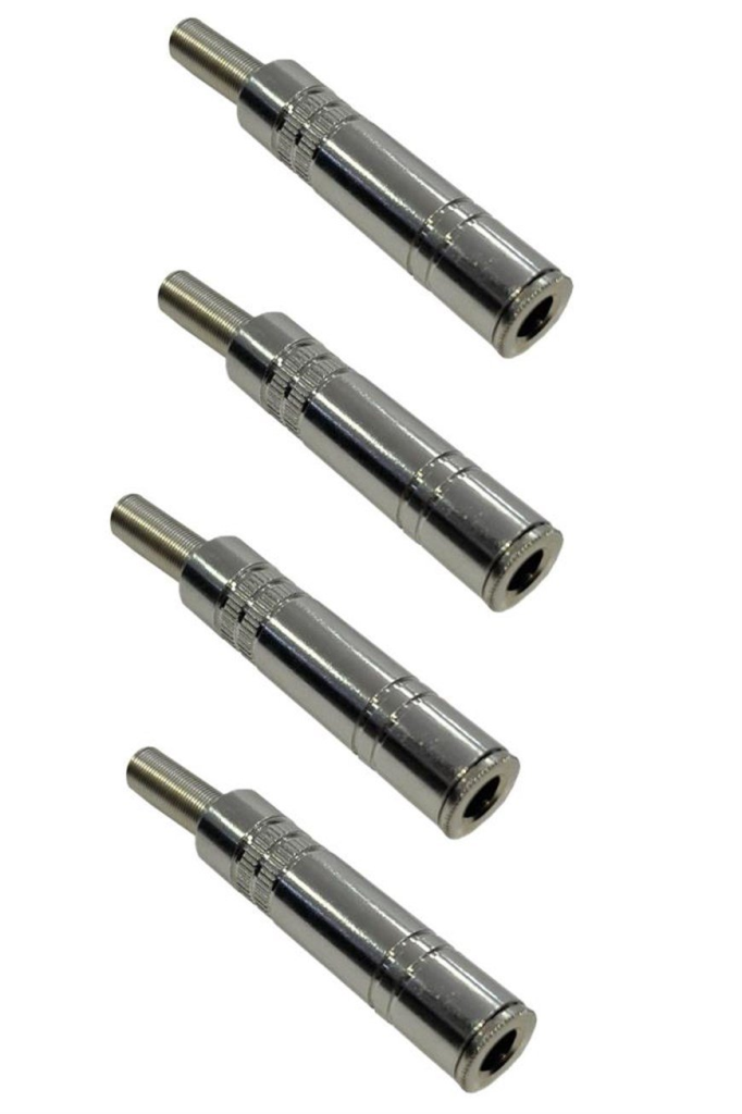 Hepa Merz SFC-FD63-4X Metal 6.35mm Dişi Jack 6.35mm Dişi Uzatma Jak (4 ADET)