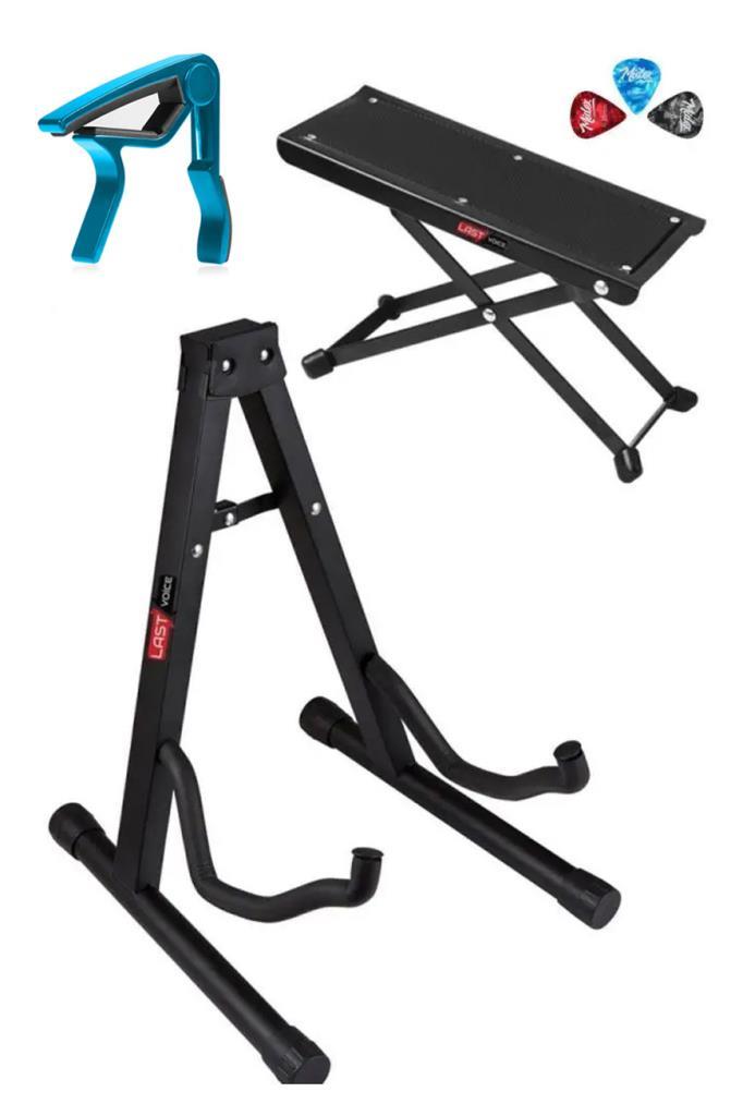 Lastvoice Gtr-111PDCP Profesyonel Gitar Standı Sehpası + Ayaklık + Capo