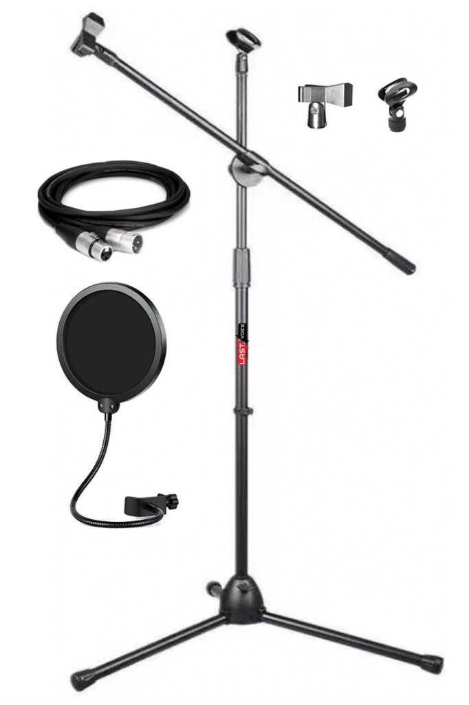 Lastvoice Ms06 Mikrofon Standı + Pop Filtre + XLR Kablo