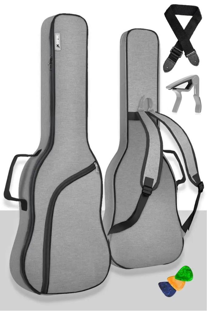 Midex CS-39PAK Klasik Gitar Çantası Gigbag Soft Case Kılıf Su Geçirmez (Askı Capo Pena)