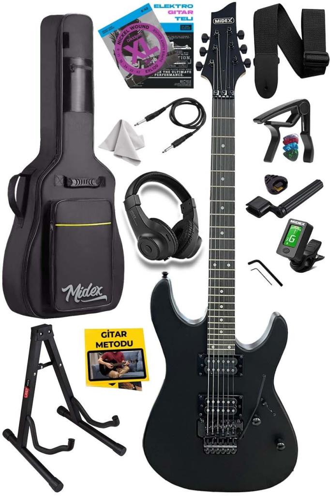 Midex GRX-300-BAG Profesyonel Elektro Gitar Seti Akçaağaç (Humbucker-Humbucker)