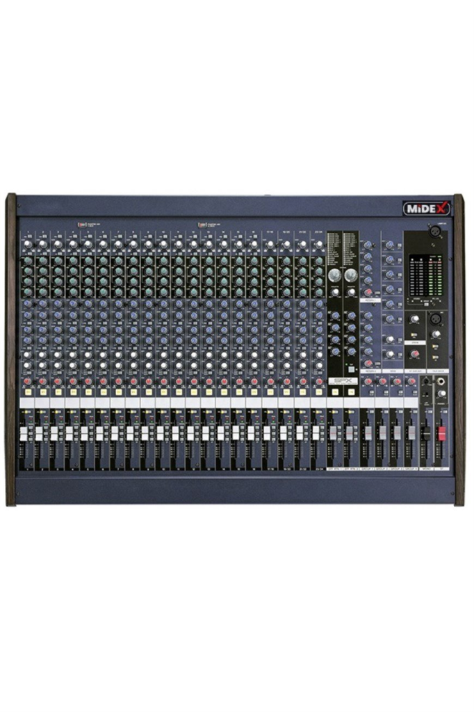 Midex Mix DM-24 Deck Mikser 24 Kanal Ses Mikseri (4 Grup + 6 Aux + 2FX)