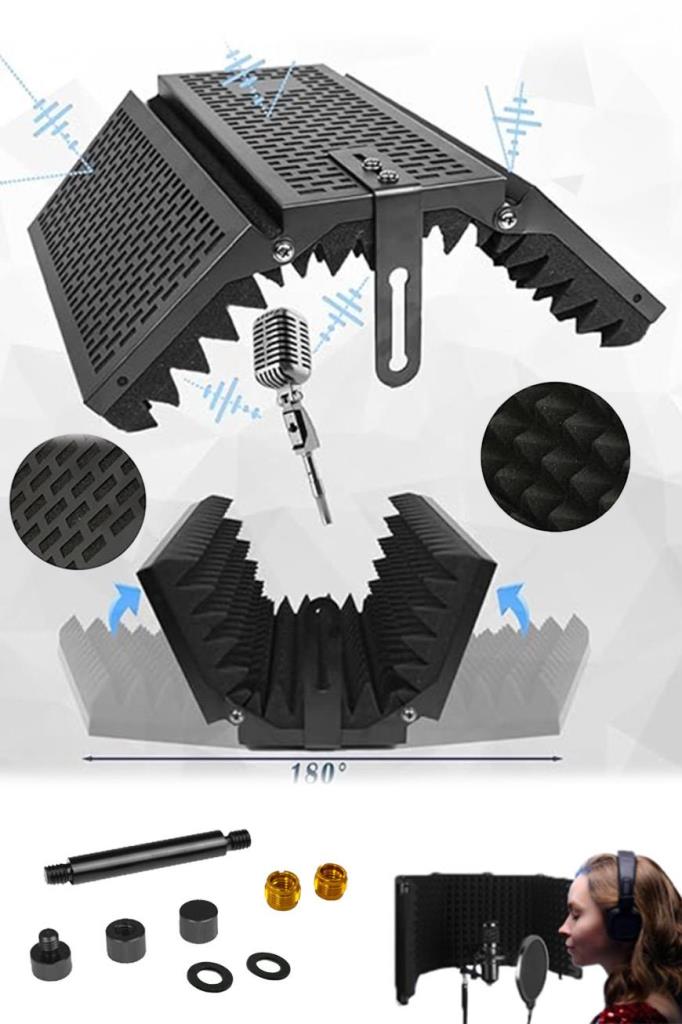 Midex PF-53 Mikrofon Ses Yalıtım İzolasyon Paneli METAL 35x28 cm