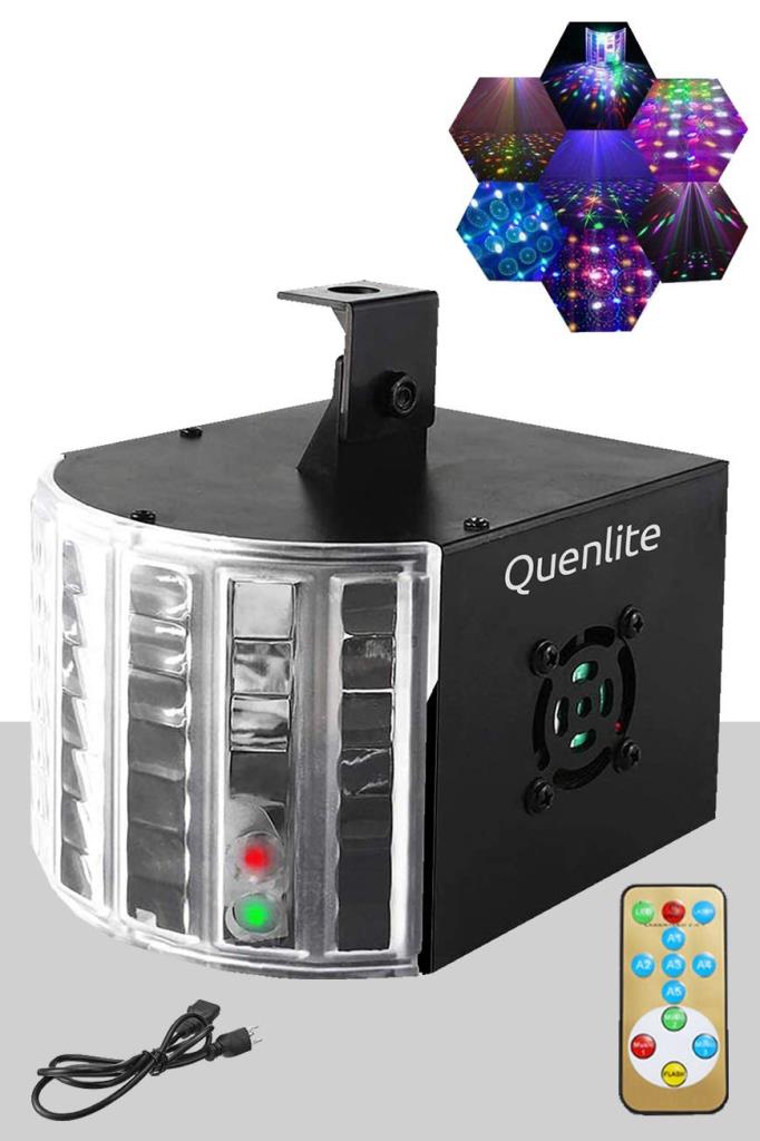 Quenlite QX-55 DMX RGB Sahne Disko Led Işık Sese Duyarlı Otomatik Mod (16 ÇEŞİT DESEN)