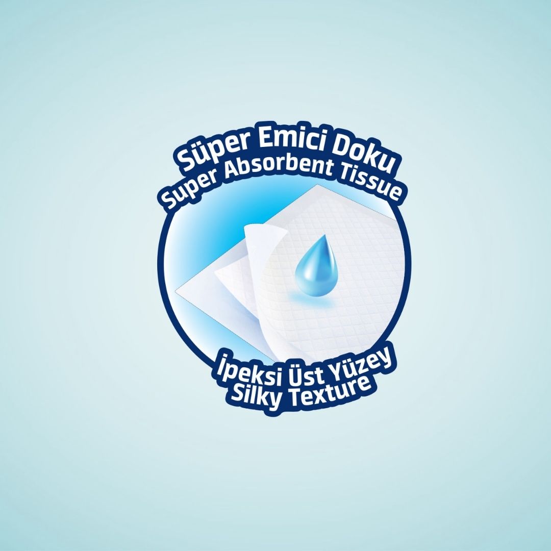 Giggles 60x90 Yatak Koruyucu Örtü 1 Paket (30 Adet)