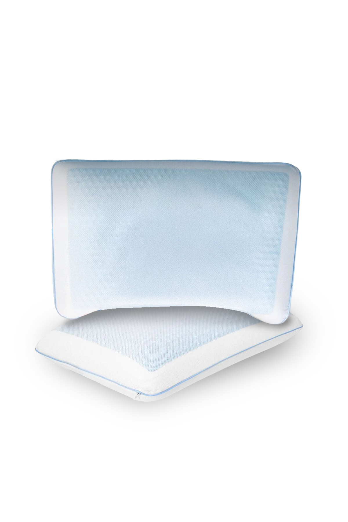 2 Adet Terletmeyen Visco ortopedik yastık,serinleten jelli yastık çift yönlü 60x40-15 cm