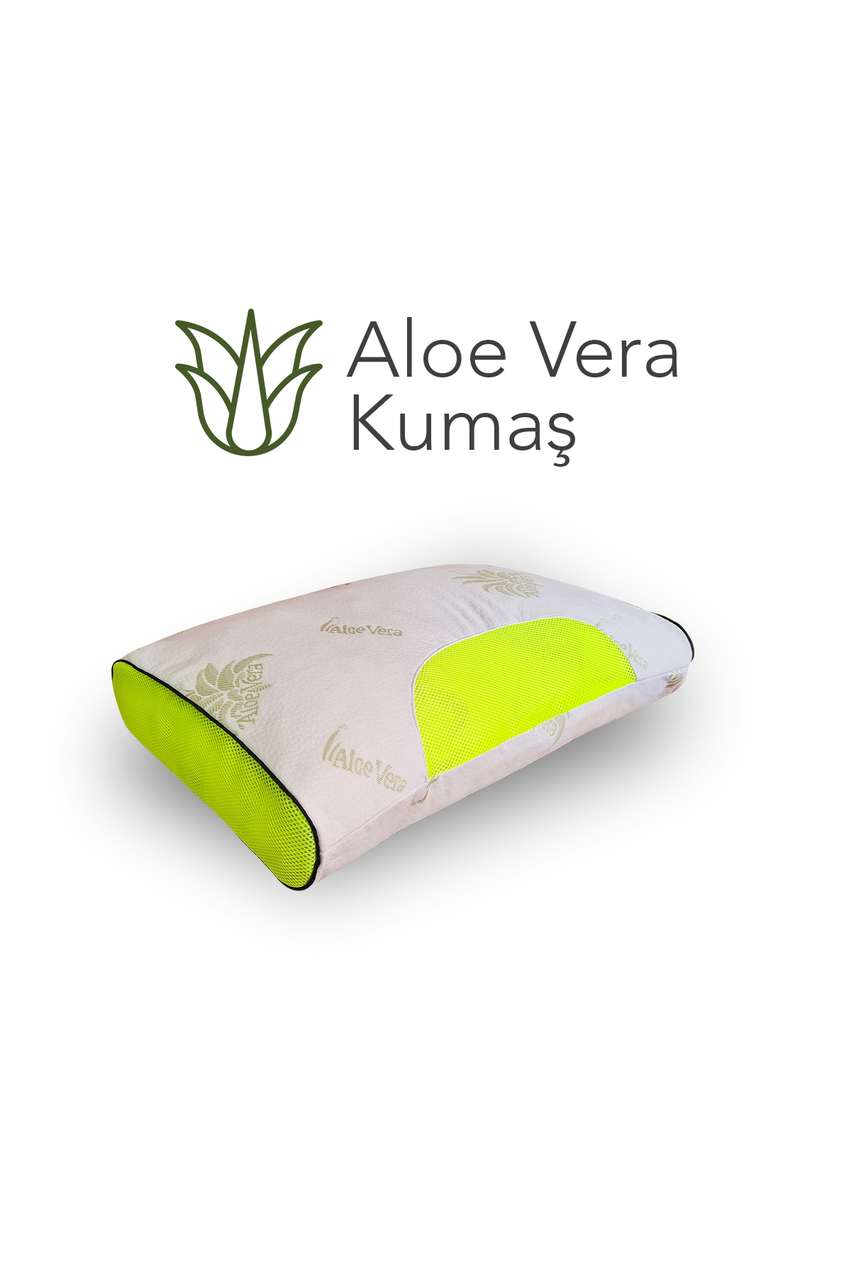 Gold serisi klimalı yastık,aloe vera kumaşlı cilt dostu ortopedik Visco parçacıklı yıkanabilir kılıflı yüksek dolumlu yastık 2200 gr