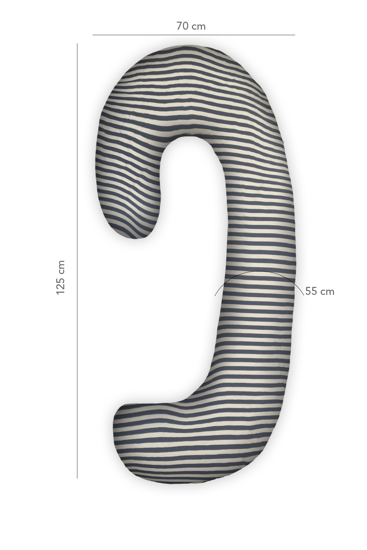 Hamile yastığı,sarılma yastığı aktivite yastığı pamuk kumaş (siyah)