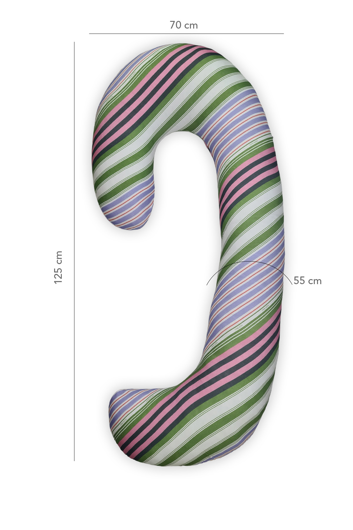 Hamile yastığı,sarılma yastığı aktivite yastığı pamuk kumaş (Yeşil)