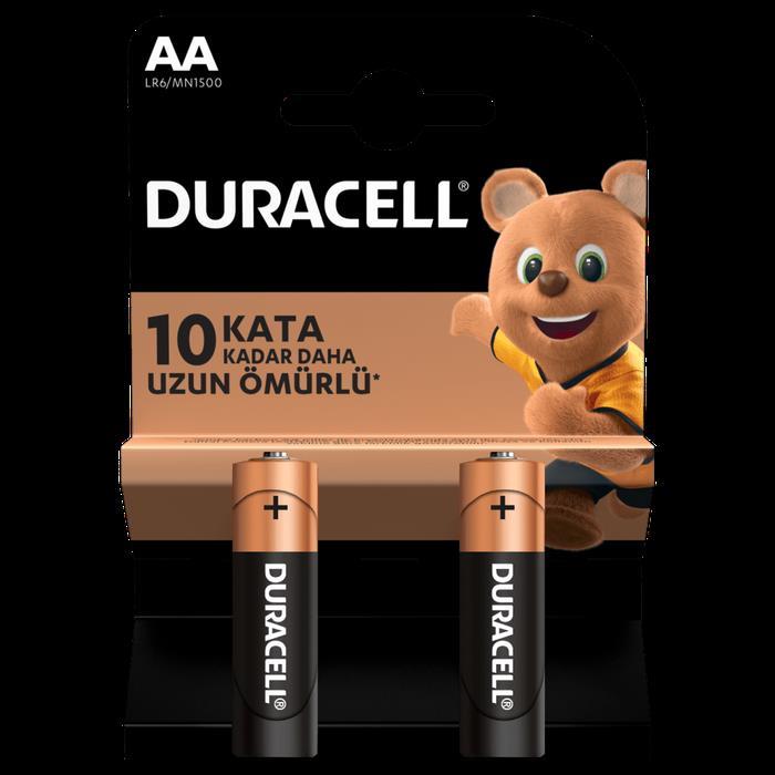 DURACELL AA KARTELA KALEM PİL - 2Lİ PAKET OLARAK SATILIR (K)