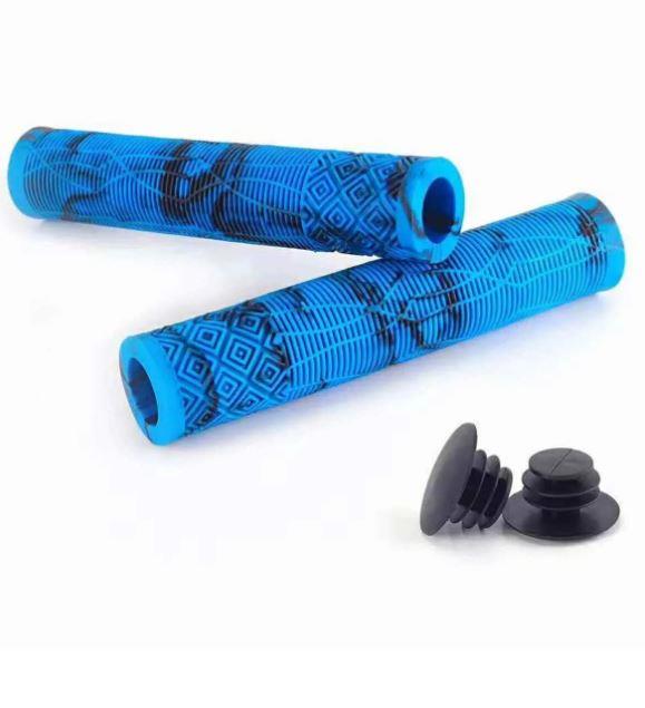 17 CM Mtb Bmx Freeride Elcik Silikon Bisiklet Elcik Kaymaz Yapı Dirt Jump Bisiklet Elciği Mavi Siyah