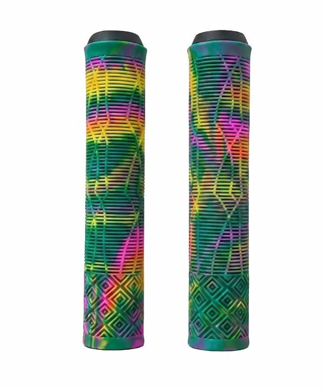 17 CM Mtb Bmx Freeride Elcik Silikon Bisiklet Elcik Kaymaz Yapı Dirt Jump Elciği Koyu Yeşil Pembe