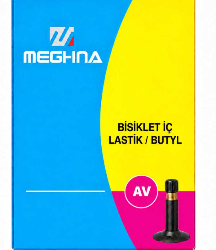 26X1.95/2.125 A/V [48MM] [KUTULU] - MEGHNA İç Lastik 26 Jant Bisiklet İç Lastiği Kalın Oto Sibop