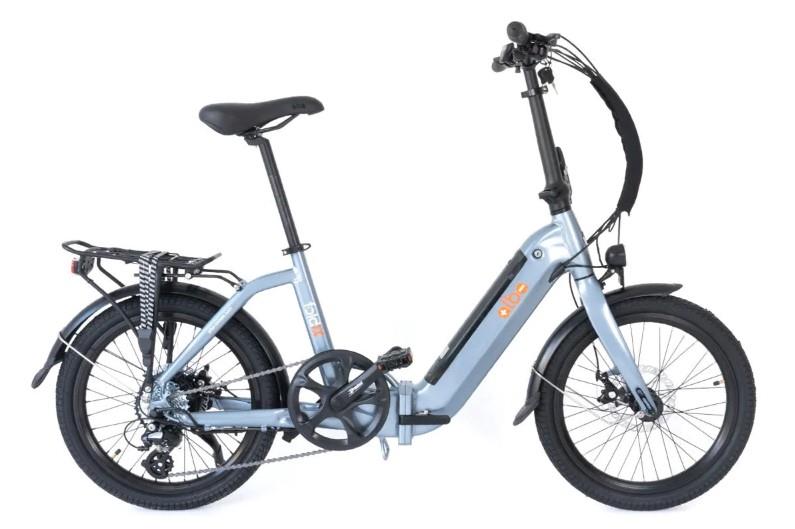 Alba Fold X Premium Katlanır Elektrikli Bisiklet Antrasit Gri LCD Gösterge 12.8Ah Batarya, HD Fren