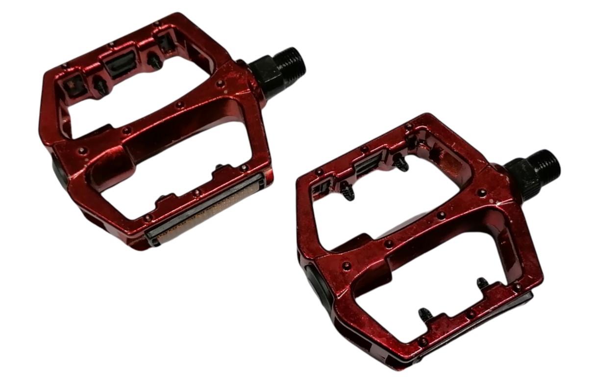 Alüminyum Kırmızı Renk Bisiklet Pedalı Platform bmx freeridde pedal