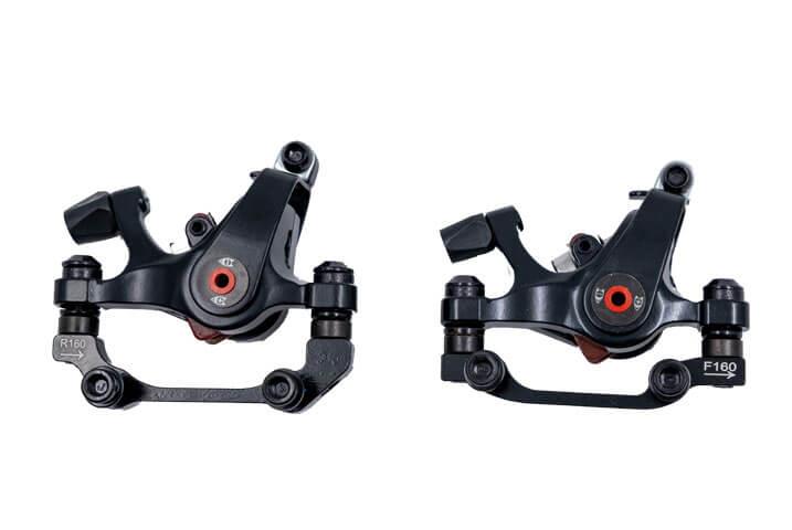Raptor Dual Piston Mekanik Disk Fren Kaliperi Ön Arka Siyah Elektrikli Bisiklet Performan Kaliper