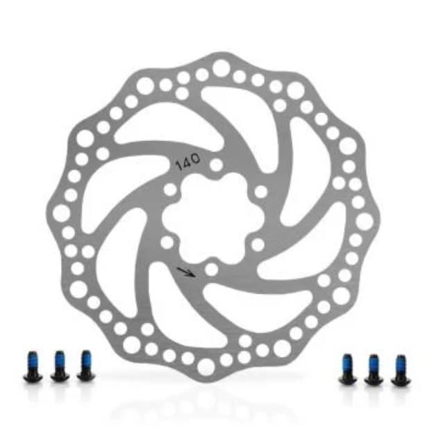 Baradine 6 Vida Rotor IS-DB02 Gümüş 140mm Bisiklet Hidrolik Fren Rotoru