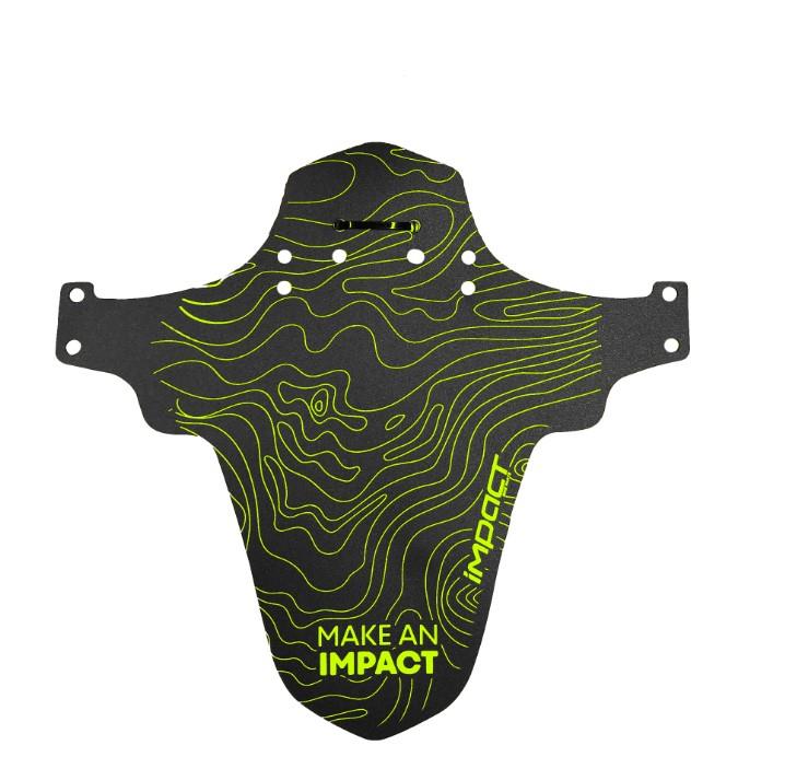 İmpact Mtb Bisiklet Çamurluk Trekking Ön Veya Arkaya Takılabilir 4 Adet Cırt Kelepçe Hediyeli Sarı