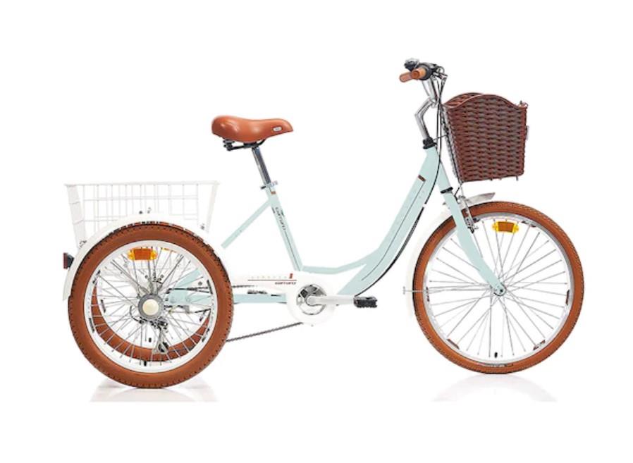 Carraro 24"JANT Caravan 6-Vites v Fren 3 Teker Kargo Bisikleti Turkuaz