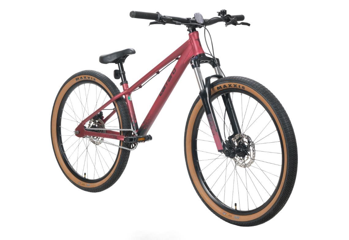 Carraro Bandit Dirty Jump 26" Jant Single Speed Freeride Dirt Jump Akrobasi Bisikleti Koyu Kırmızı