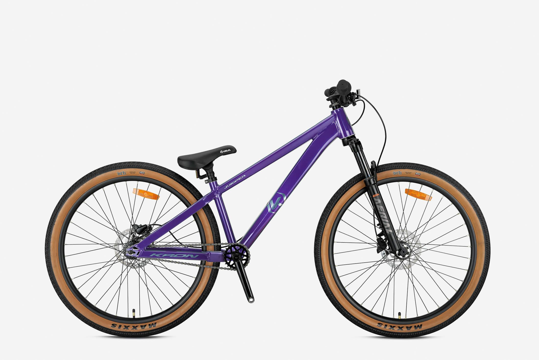 Kron Jumper Dirty Jump 26" Jant Single Speed Freeride Dirt Jump Akrobasi Bisikleti Mor