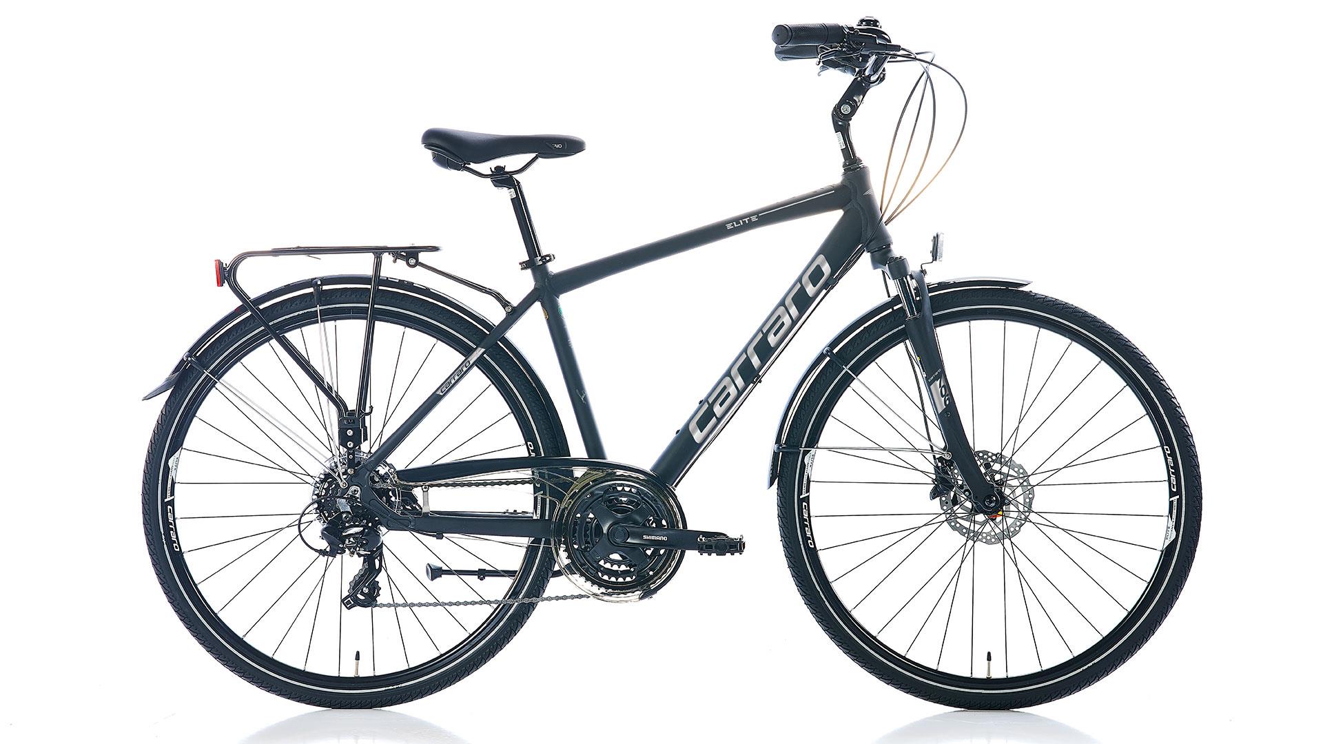 Carraro Elite 706 28"Jant 52 Cm Kadro 21 Vites Hidrolik Fren Şehir Bisikleti Siyah Gri