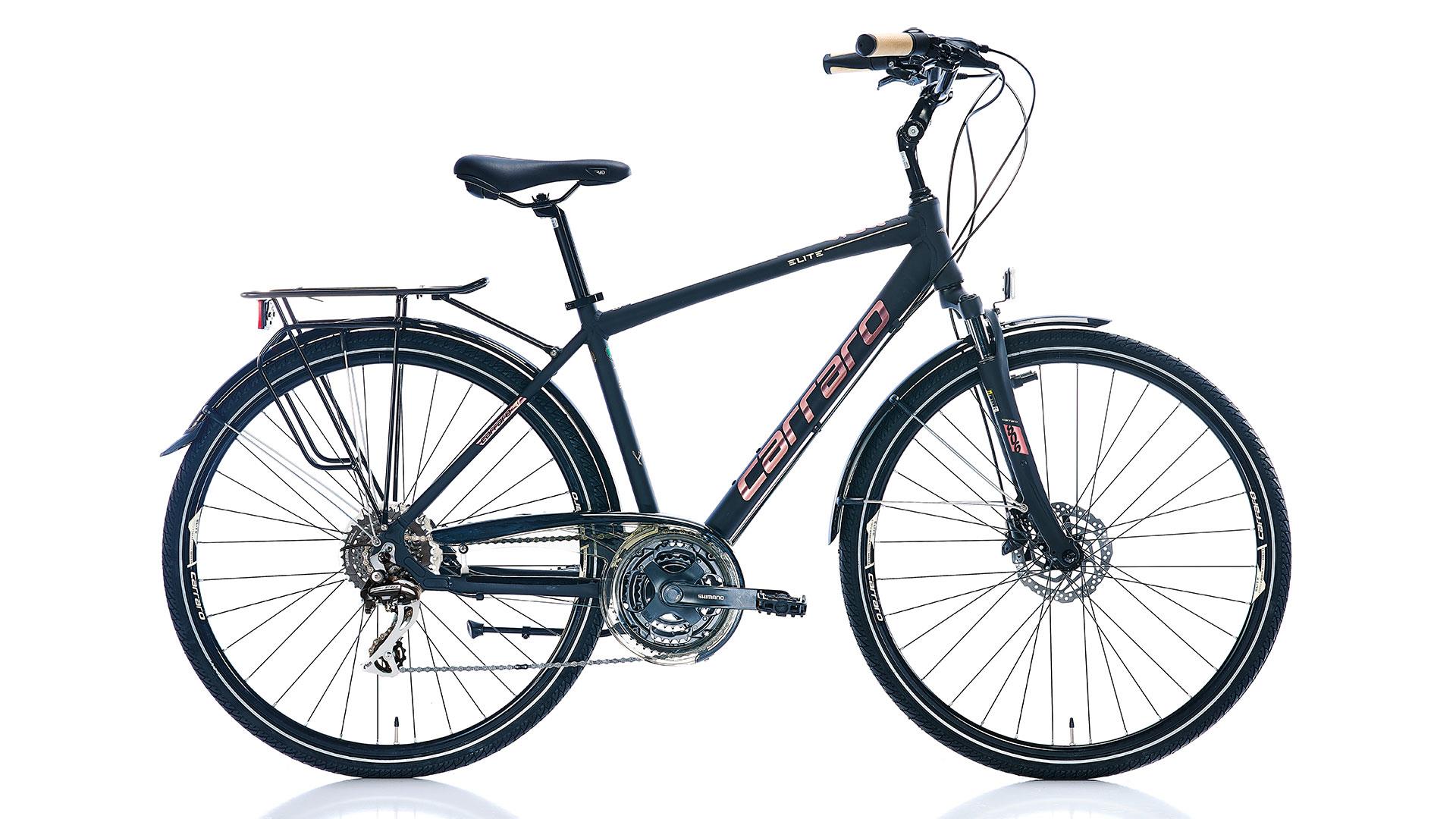 Carraro Elite 806 28" Jant 48 CM Kadro 24 Vites Hidrolik Fren Şehir Bisikleti Siyah Bakır