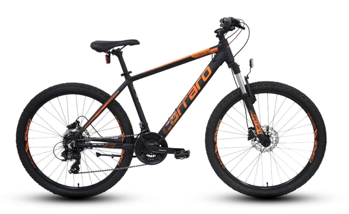 Carraro Force 420 Hidrolik Disk Fren 24"Jant 21 Vites Erkek Çocuk Dağ Bisikleti Mat Siyah Turuncu