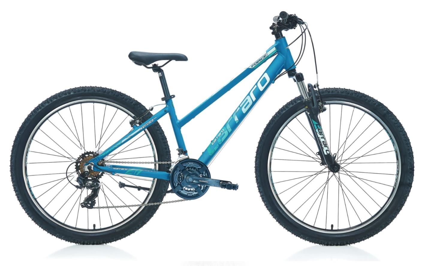 Carraro Force 701 27,5" Jant 38 Cm Kadro 21 Vites V Fren Kadın Dağ Bisikleti Turkuaz Beyaz